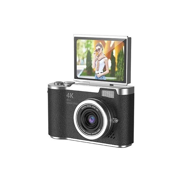 Câmera Digital LK-007 - Lente 180 - Zoom 8X - Tela de 2.4" - Preto