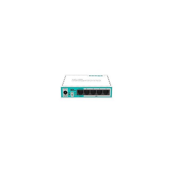 Roteador Switch Mikrotik Routerboard RB 750R2 Hex Lite - Branco