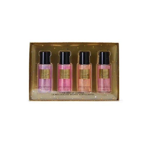 Kit Colônia Victoria's Secret Shimmer - Feminino 75ML 4 Peças