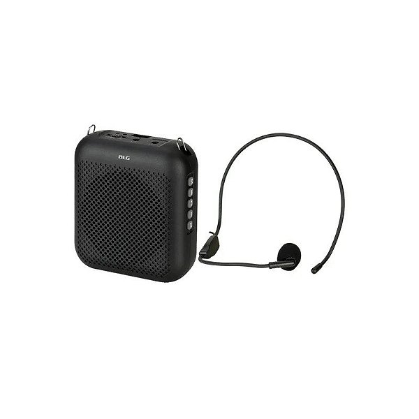 Amplificador de Voz BLG S358 Pro - 10W - Bluetooth - com Microfone - Recarregável - Preto