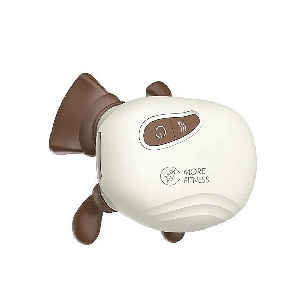 Massageador de Pescoço More Fitness MF-18 Recarregável - Bege/Marrom