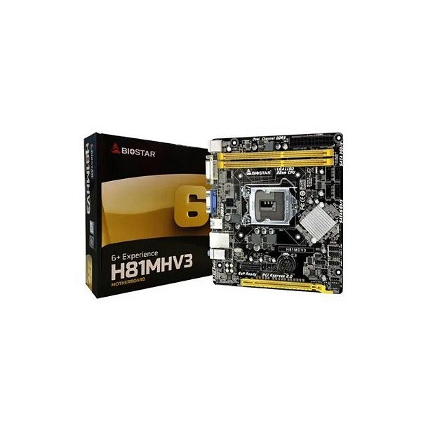 Placa-Mãe Biostar H81MHV3 Intel LGA 1150 Micro ATX