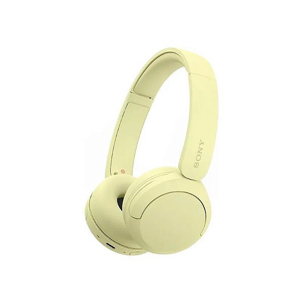 Fone de Ouvido Sony WH-CH520 Bluetooth - Amarelo