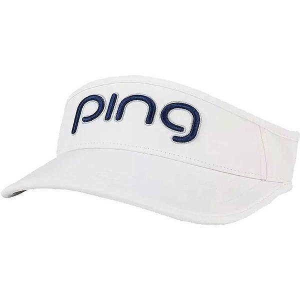 Viseira Ping Tour Ladies Sport Visor 35266-96 Branca/Azul Marinho - Feminina