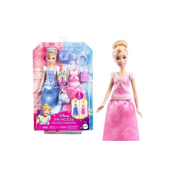 Kit da Princesa Cinderella da Disney + Conjunto de Acessórios