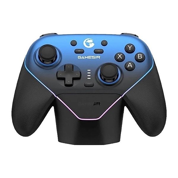 Controle Sem Fio GameSir Super Nova T4n Pro Azul/Preto