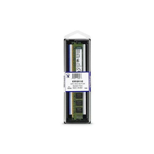 Memória RAM Kingston 8GB DDR3 1600MHZ - KVR16N11/8WP