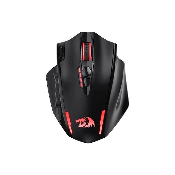 Mouse Gamer Redragon Impact Elite M913 RGB 16000 Dpi USB-C Preto