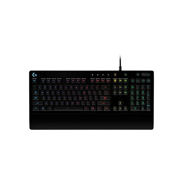Teclado Gamer Logitech G213 Prodigy 920-008084 - com Fio - Inglês - RGB - Preto