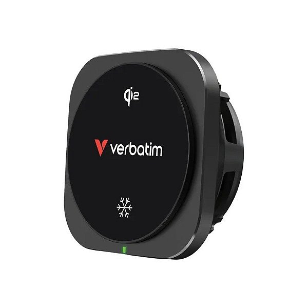 Carregador Magnético para Carro Verbatim Charge 'N' Drive QI2 Sem Fio 15W - Preto (31861)