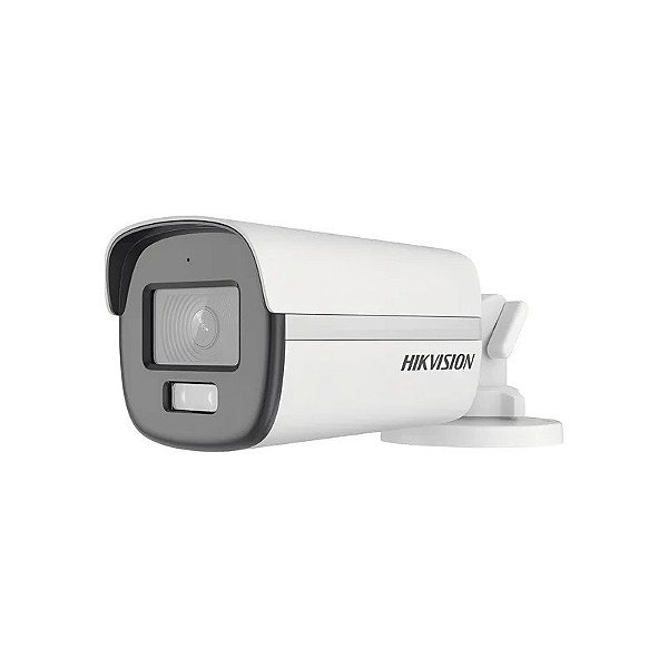 Câmera de Vigilância Hikvision Bullet DS-2CE12KF0T-LPFS 3K Colorvu 2.8mm - Branco/Preto