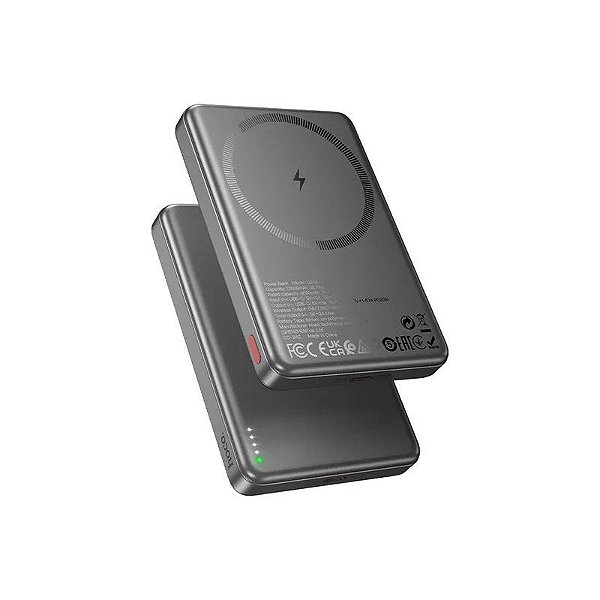 Carregador Portátil Hoco Q26A 20W 10000MAH Cinza