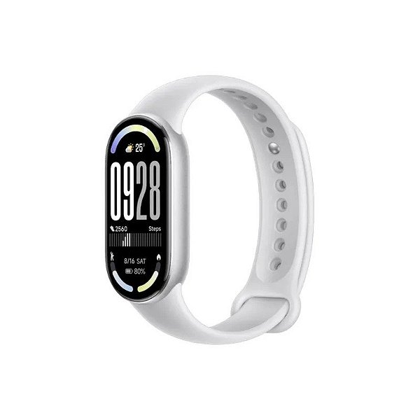 Pulseira Xiaomi Smart Mi Band 10 BHR07PSGL M2459B1 - Prata Geleira