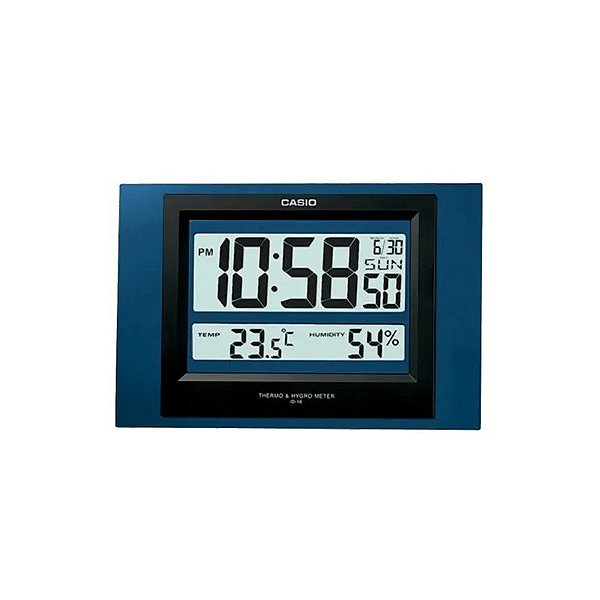 Relógio de Parede Casio Temperatura/Umidade ID-16S