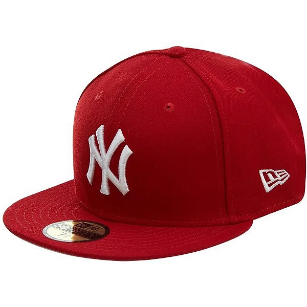 Boné New Era MLB New York Yankees 59Fifty Ajustável 11591122 - Vermelho
