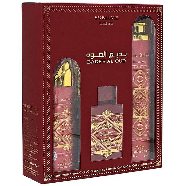 Kit Perfume Lattafa Bade'e Al Oud Sublime