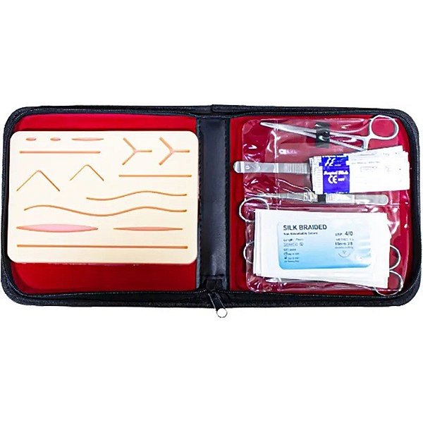 Kit de Sutura com Estojo Inox 487759 (19 Peças)