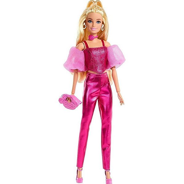 Boneca Barbie Deluxe Style Rosa Mattel - JFP40