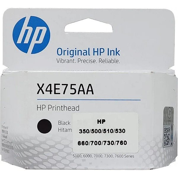 Cartucho de Tinta HP X4E75AA - Preto