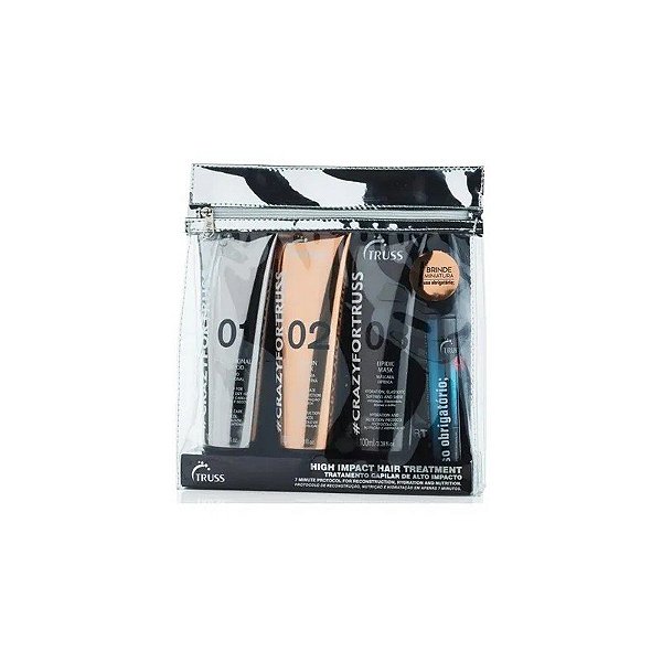Kit de Tratamento Capilar Truss Crazy For Truss - 4 x 100 ml