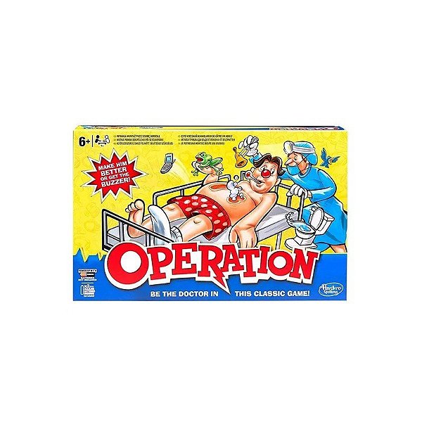 Jogo de Mesa Operação Clássico - Jogo de Habilidade e Estratégia