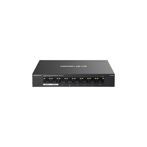 Hub Switch Mercusys 08P MS108GP 10/100/1000M 7*Poe+65W