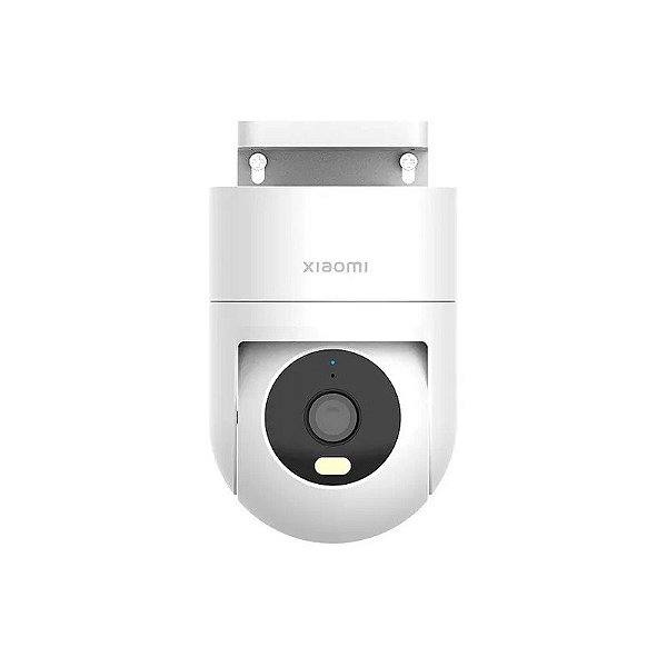 Câmera de Segurança IP Xiaomi Outdoor BHR8097EU - Com Resolução de 2.5K - Conectividade Wi-Fi e Suporte a Cartão MicroSD - na Cor Branca.