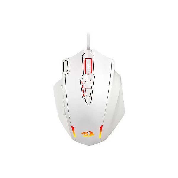 Mouse Gamer Redragon Impact Elite M913 RGB 16000 Dpi USB - Branco