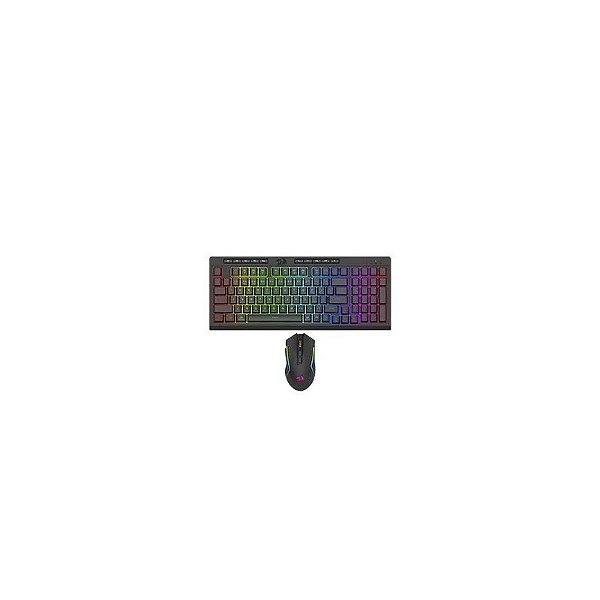 Teclado Gamer Redragon S142 Rylo Pro Combo Wireless / RGB / Inglês - Preto