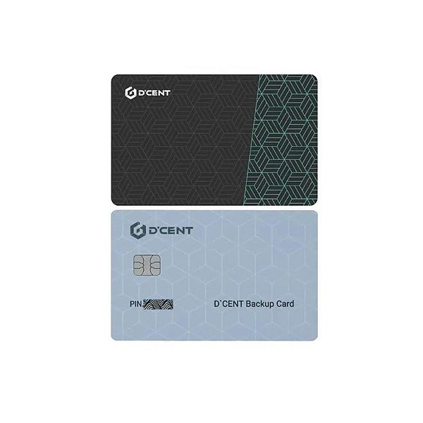 Cartão Criptográfico D'Cent NFC Tudo Em Um + Cartão de Reserva
