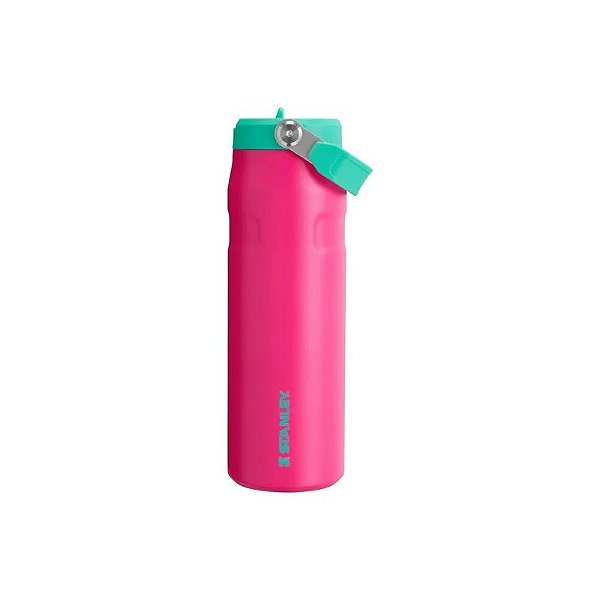 Garrafa Térmica Stanley The Aerolight Iceflow Flip Com Canudo 2.0 10-11283-134 - 710ml - Com Bico - Rosa Paixão