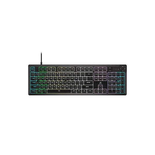 Teclado Gamer Corsair K55 Core CH-9226C65-Na USB RGB Inglês - Preto