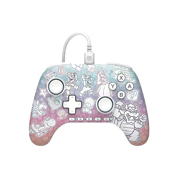 Controle Powera para Nintendo Switch 2 USB - Reino do Cogumelo (PWA-A-15331)