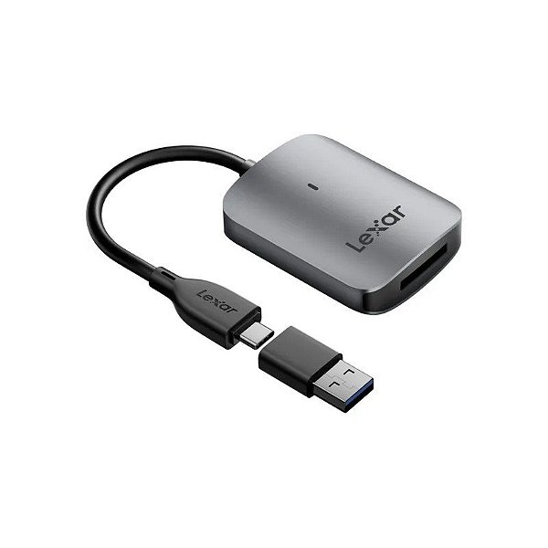 Leitor de Cartão Cfexpress Tipo A Lexar Professional RW515 USB-C Cinza (LRW515U-RNHNG) + Adaptador