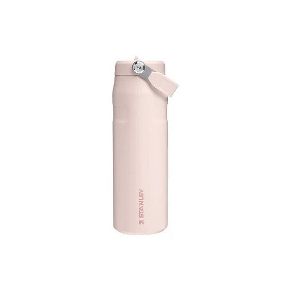 Garrafa Térmica Stanley The Aerolight Iceflow Garrafa com Canudo Flip Tampinha 10-11283-375 - 710ml - com Bico - Quartzo Rosa