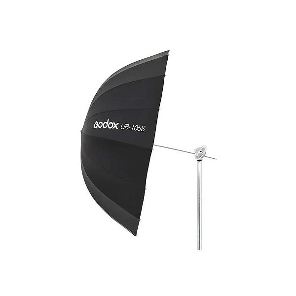 Guarda-chuva de Estúdio Fotográfico Godox UB-105S - Preto/Prata 105CM