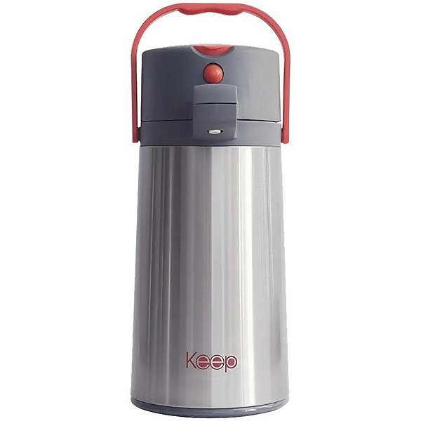 Garrafa Térmica Keep Air Pot 1.9L Vermelha