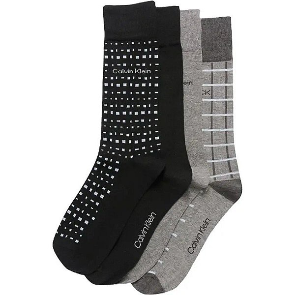 Meias Calvin Klein CKM241DR03001 - Masculino (4 Pares)