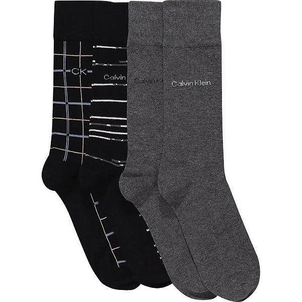 Meias Calvin Klein CKM243DR04001 - Masculina (4 Pares)