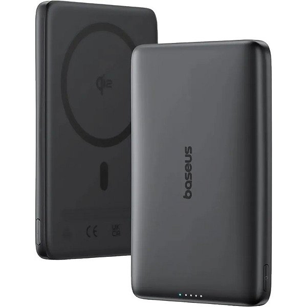 Carregador Portátil Baseus PicoGo Qi2 10000mAh 27W - Powerbank Magnética Cosmic Black