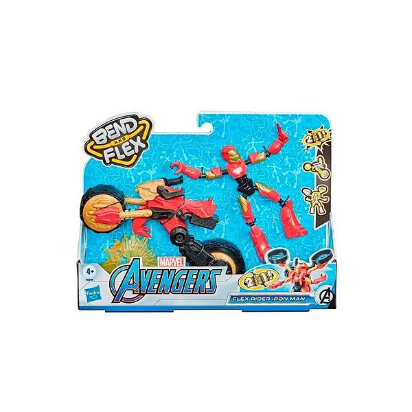 Brinquedo Avn Bend And Flex Flex Rider Homem de Ferro