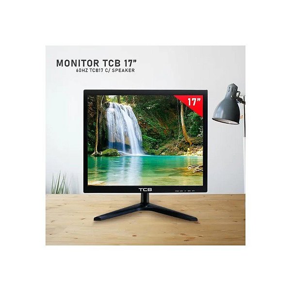 Mon. LED 17" TCB TCB17 c/Speaker HDMI/VGA