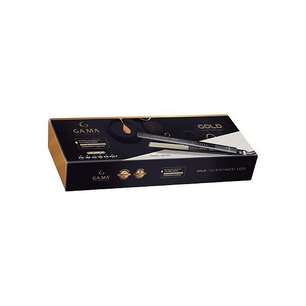 Prancha Ga.Ma Elegance Gold 928/3686 - Preto/Dourado