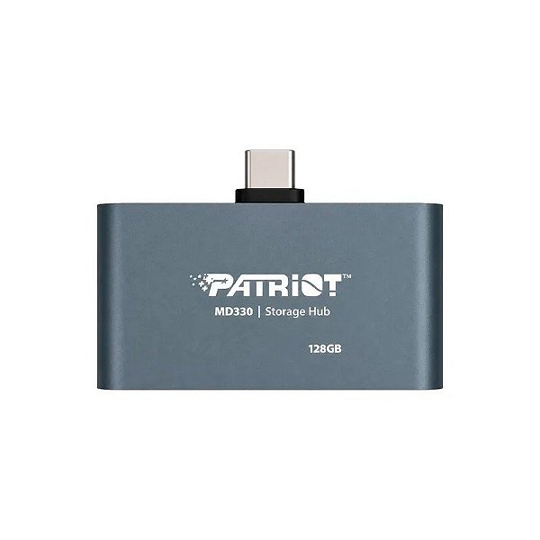 Hub USB-C Patriot PMD128GH013 128GB 3 em 1 - Cinza