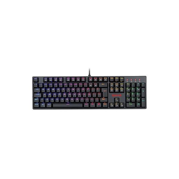 Teclado Gamer Redragon K582RGB Surara com Fio Inglês - Preto