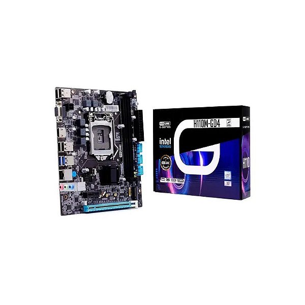 Placa-mãe Goline H110M-G Soquete LGA 1151 Chipset Intel H110 DDR4 Micro ATX - (1 Ano de Garantia)