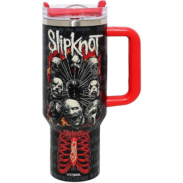 Garrafa Térmica Weedoo Slipknot (1.2L) Preta/Vermelha