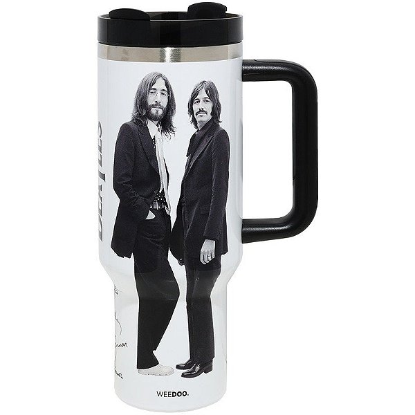 Garrafa Térmica Weedoo The Beatles (1.2L) Branco/Preto