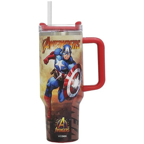 Vaso Térmico Weedoo Avengers - Capitan América 1.2 Litros