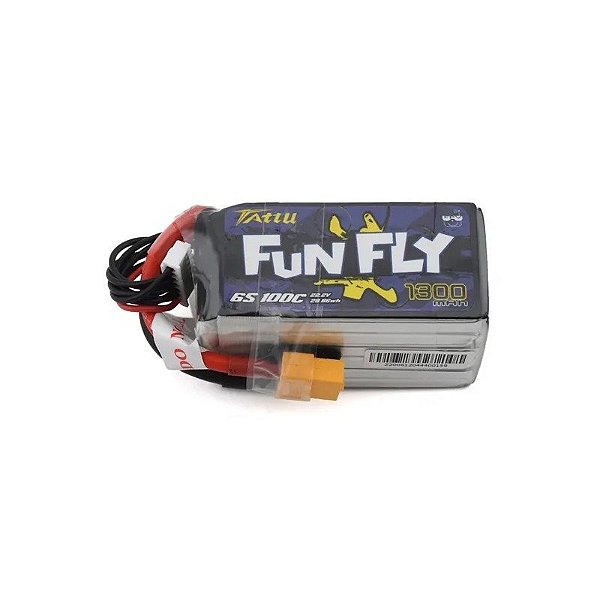 Bateria Lipo Gens Ace 22.2V 1300MA Funfly 100C XT60 Tattu